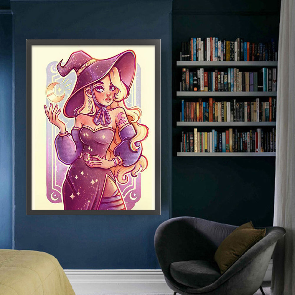 Witch - 11CT Stamped Cross Stitch 50*63CM