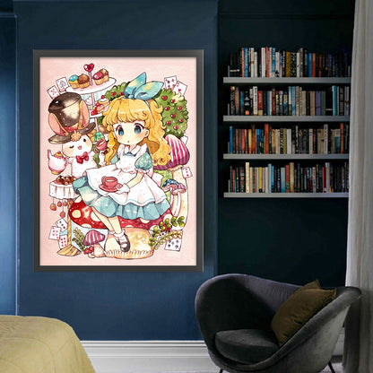 Cartoon Alice - 11CT Stamped Cross Stitch 50*65CM