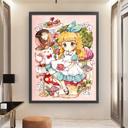 Cartoon Alice - 11CT Stamped Cross Stitch 50*65CM