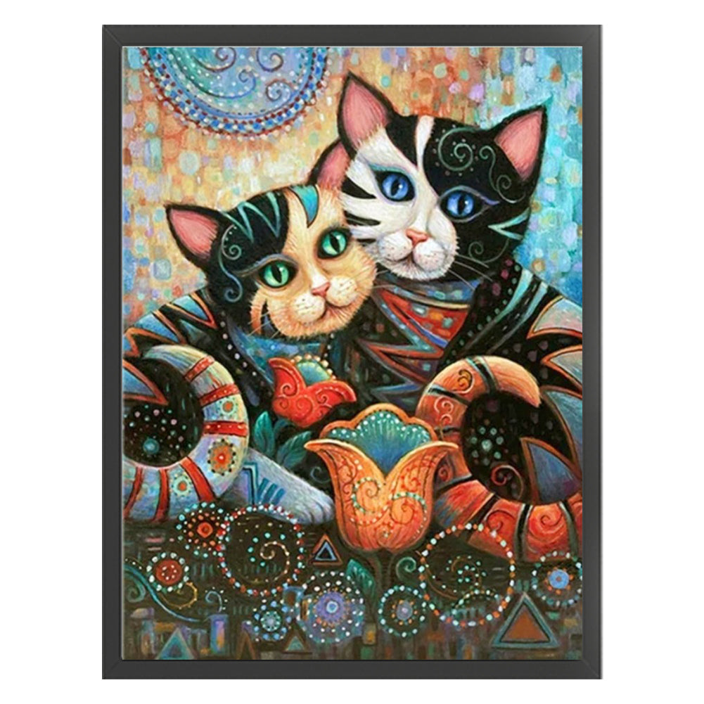 Hug The Cat - 14CT Counted Cross Stitch 40*55CM