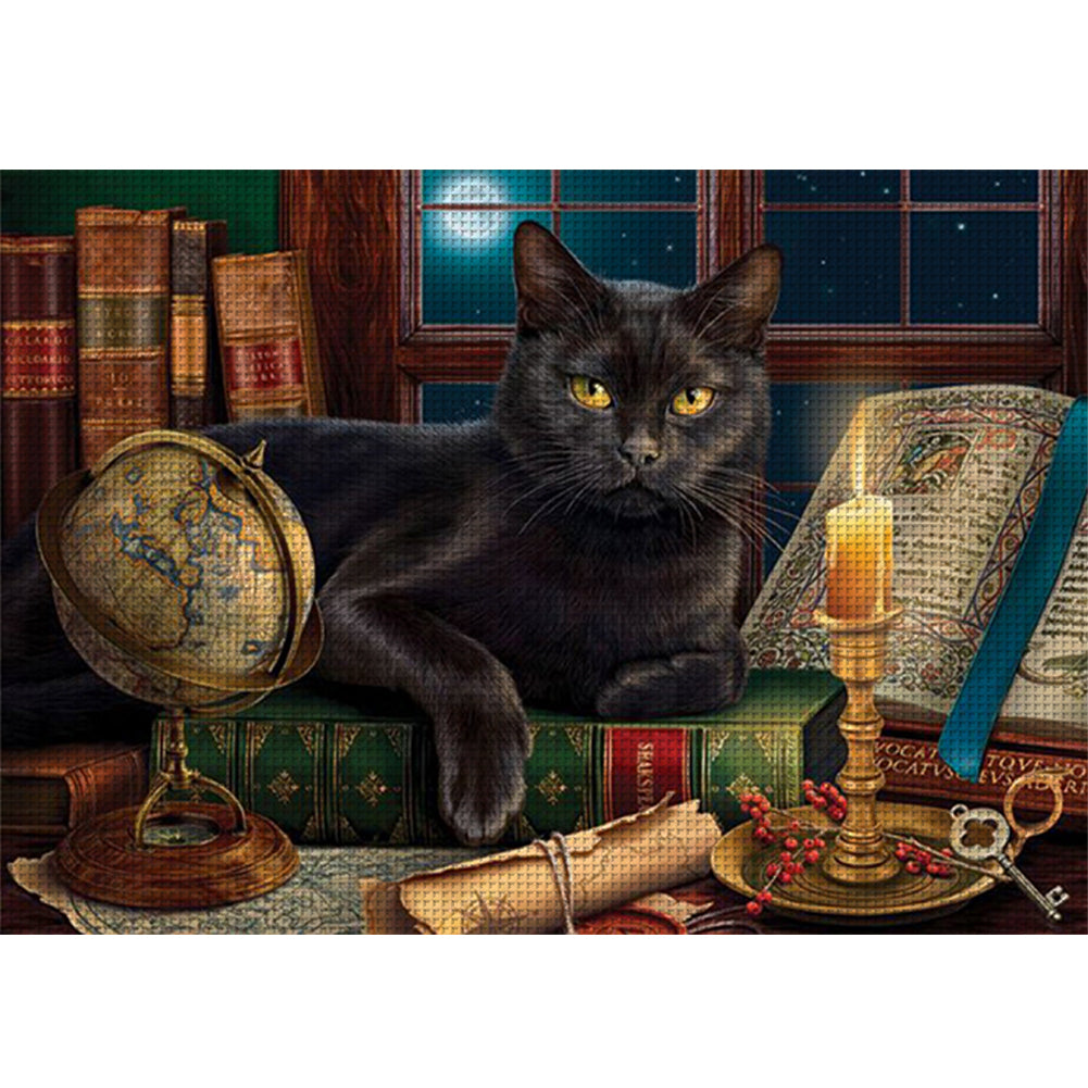 Black Cat - 14CT Counted Cross Stitch 55*40CM