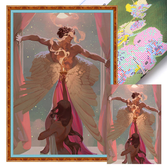 Greek Mythology - Psyche And Cupid - 11CT Stamped Cross Stitch 50*70CM
