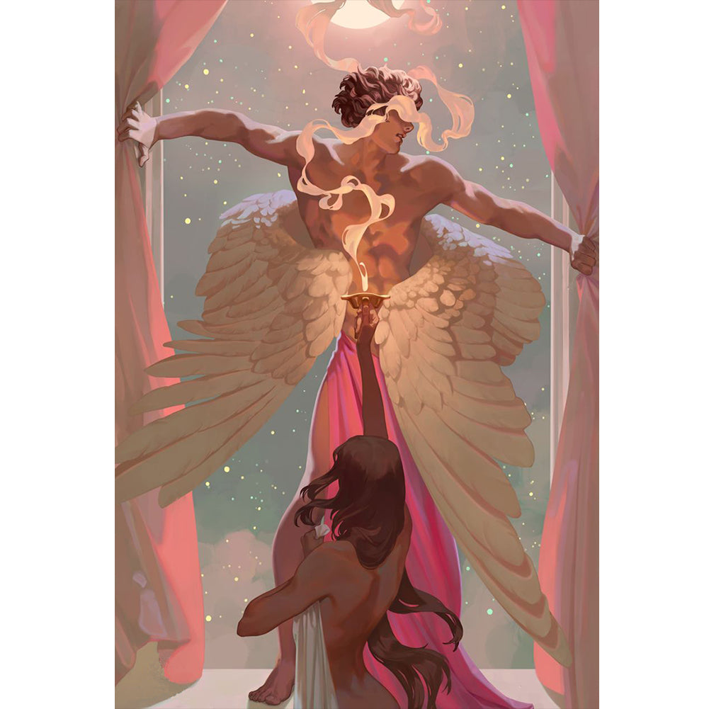 Greek Mythology - Psyche And Cupid - 11CT Stamped Cross Stitch 50*70CM