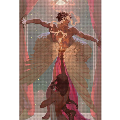 Greek Mythology - Psyche And Cupid - 11CT Stamped Cross Stitch 50*70CM