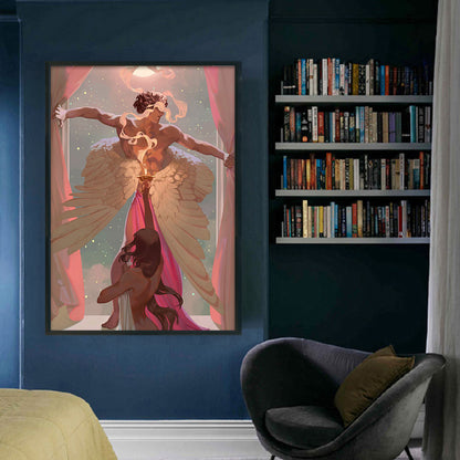 Greek Mythology - Psyche And Cupid - 11CT Stamped Cross Stitch 50*70CM