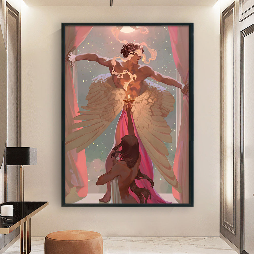 Greek Mythology - Psyche And Cupid - 11CT Stamped Cross Stitch 50*70CM