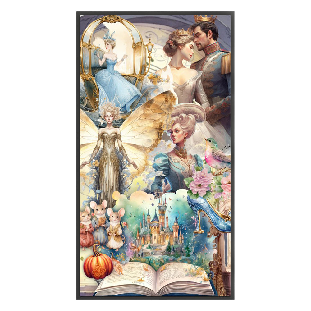Cinderella Group Portrait Characters - 11CT Stamped Cross Stitch 50*90CM