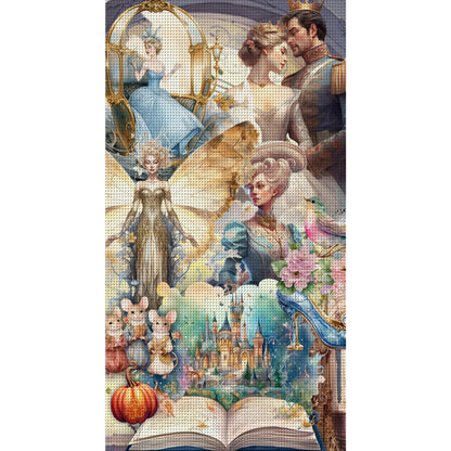 Cinderella Group Portrait Characters - 11CT Stamped Cross Stitch 50*90CM