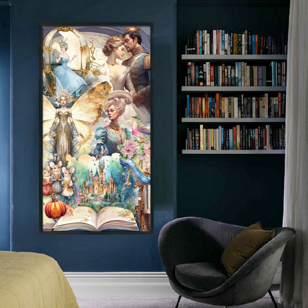 Cinderella Group Portrait Characters - 11CT Stamped Cross Stitch 50*90CM