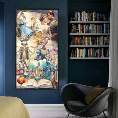 Cinderella Group Portrait Characters - 11CT Stamped Cross Stitch 50*90CM