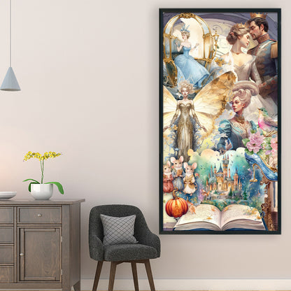 Cinderella Group Portrait Characters - 11CT Stamped Cross Stitch 50*90CM