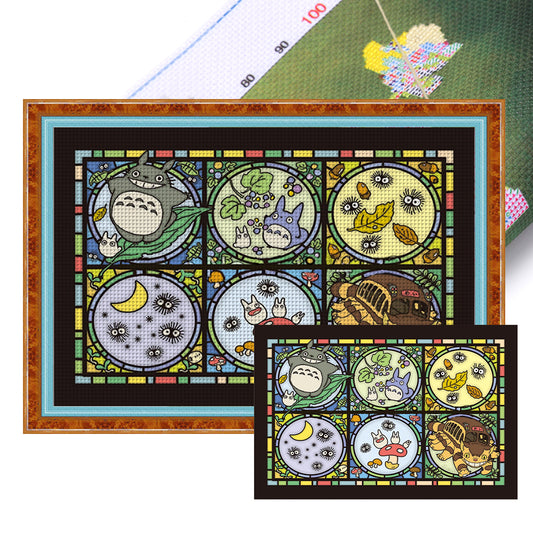 Totoro And Friends - 11CT Stamped Cross Stitch 60*40CM