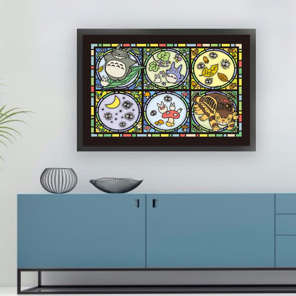 Totoro And Friends - 11CT Stamped Cross Stitch 60*40CM