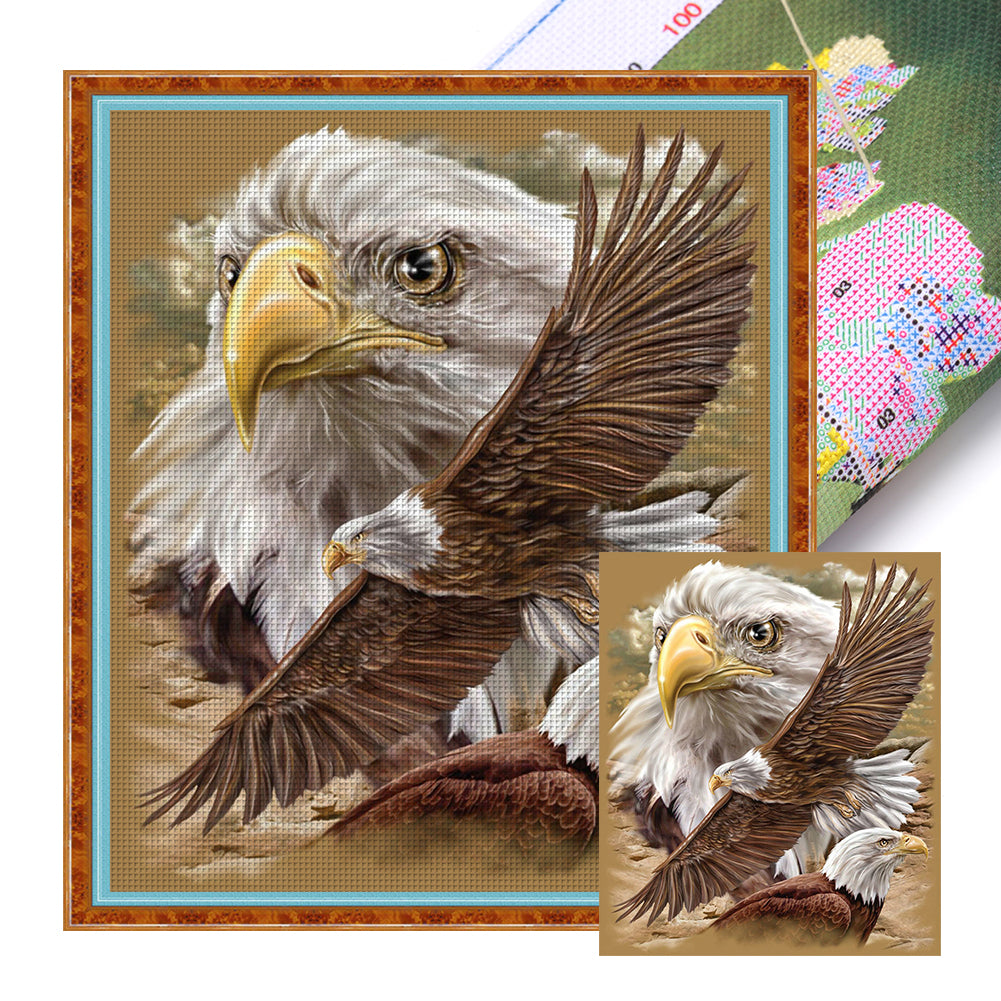 Bald Eagle - 11CT Stamped Cross Stitch 40*45CM