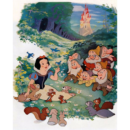 Snow White And The Dwarfs - 11CT Stamped Cross Stitch 40*50CM