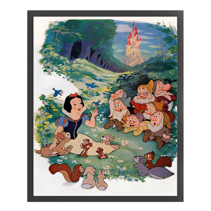 Snow White And The Dwarfs - 11CT Stamped Cross Stitch 40*50CM