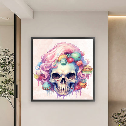 Dessert Skull - 11CT Stamped Cross Stitch 60*60CM