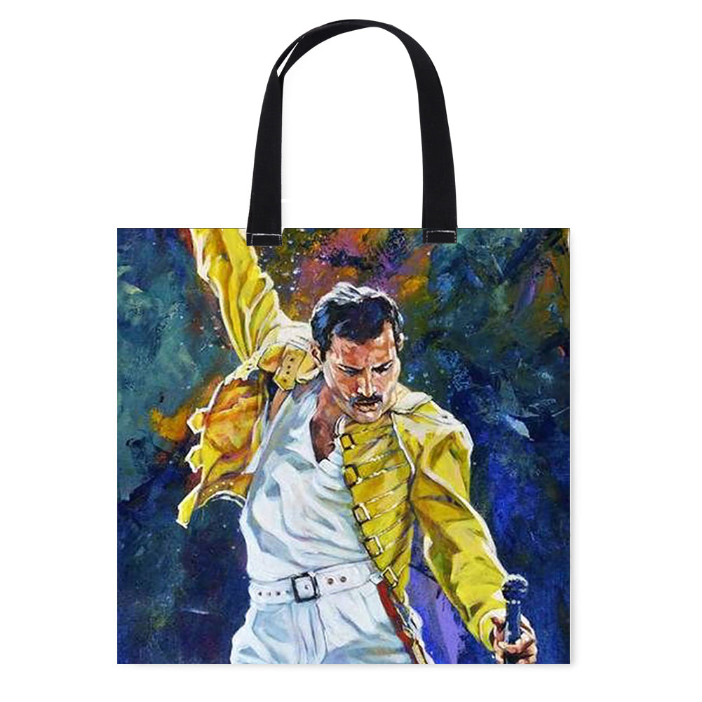 40x40cm Embroidery Kit Freddy Mercury Cross Stitch Canvas Tote Bag for Adults