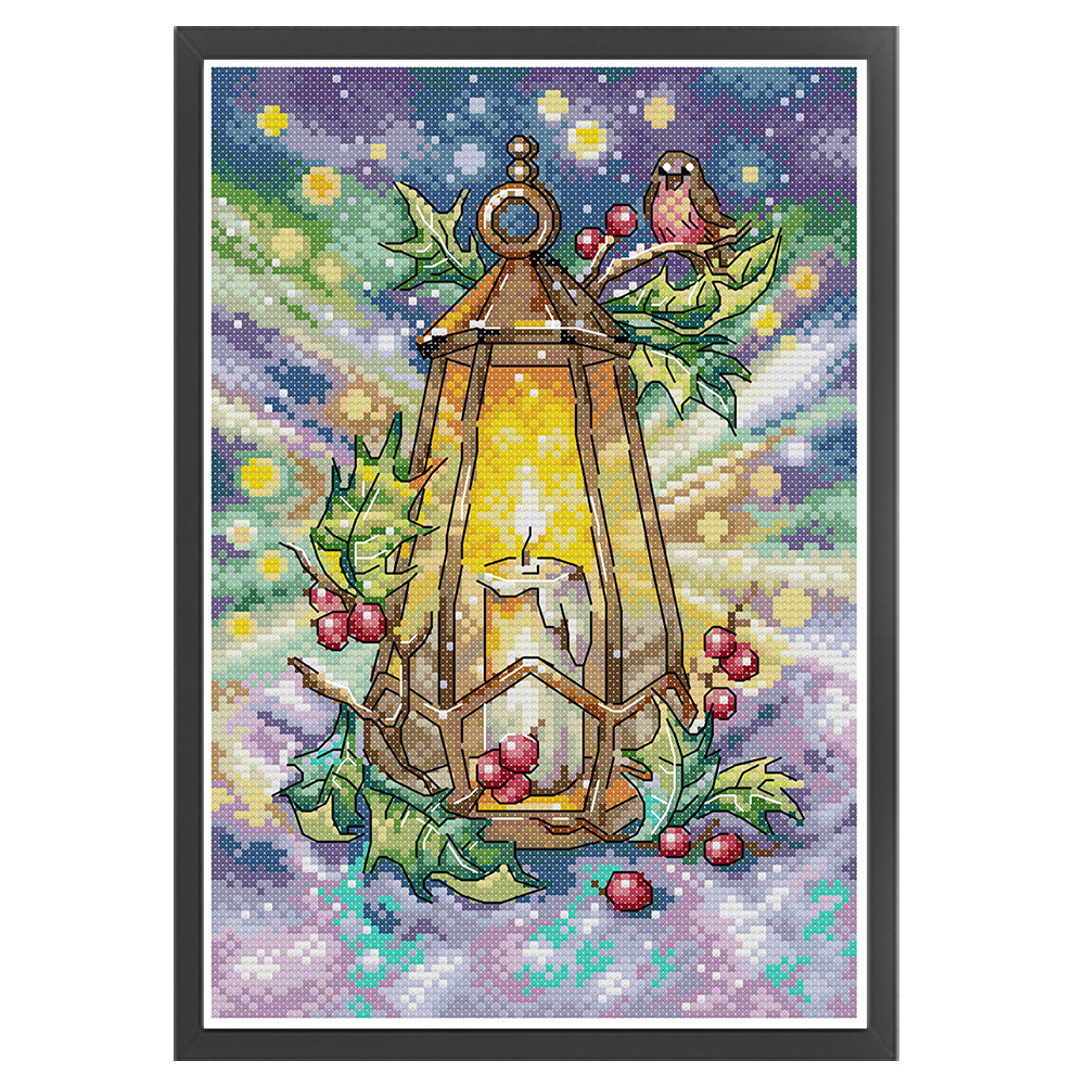 Winter Lantern - 11CT Stamped Cross Stitch 26*38CM(Joy Sunday)