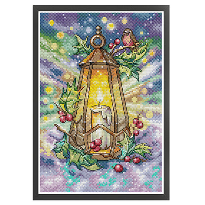 Winter Lantern - 11CT Stamped Cross Stitch 26*38CM(Joy Sunday)