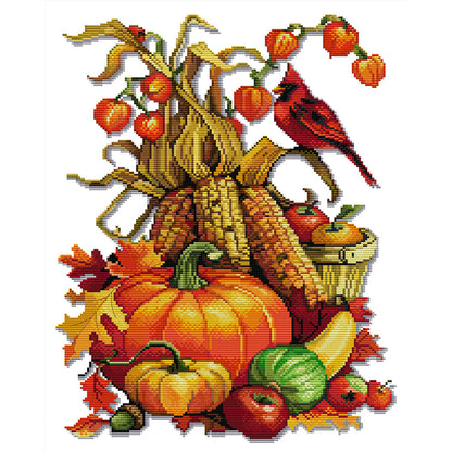 Bumper Harvest - 14CT Stamped Cross Stitch 37*47CM(Joy Sunday)