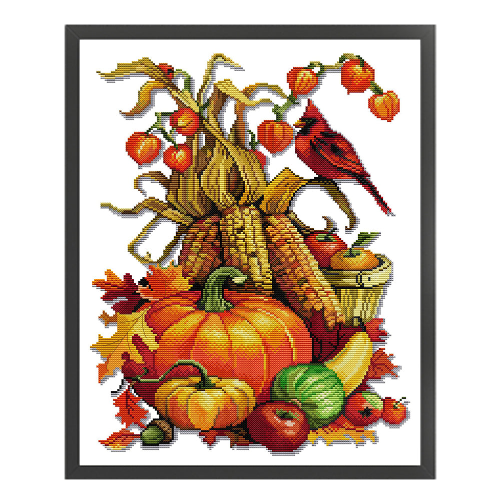 Bumper Harvest - 14CT Stamped Cross Stitch 37*47CM(Joy Sunday)