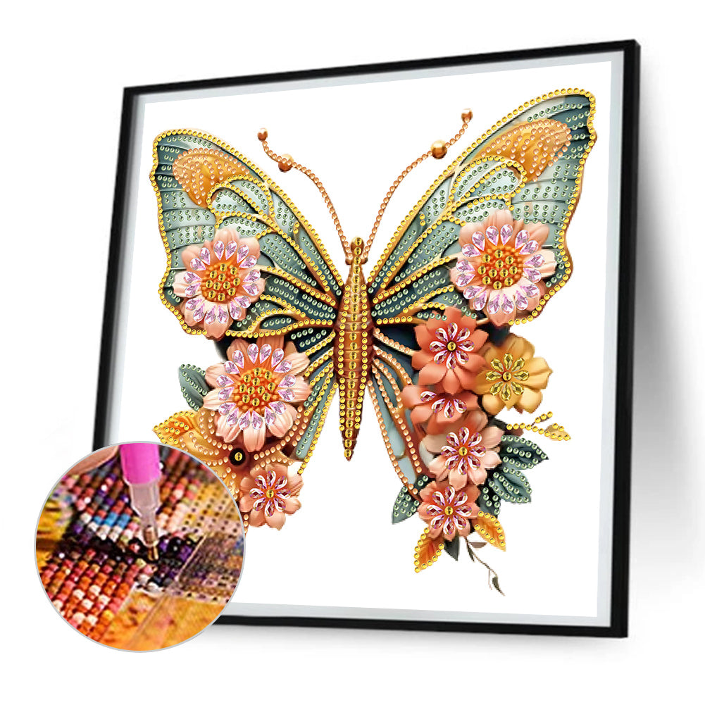 Butterfly - Special Shaped Drill Diamond Painting 30*30CM