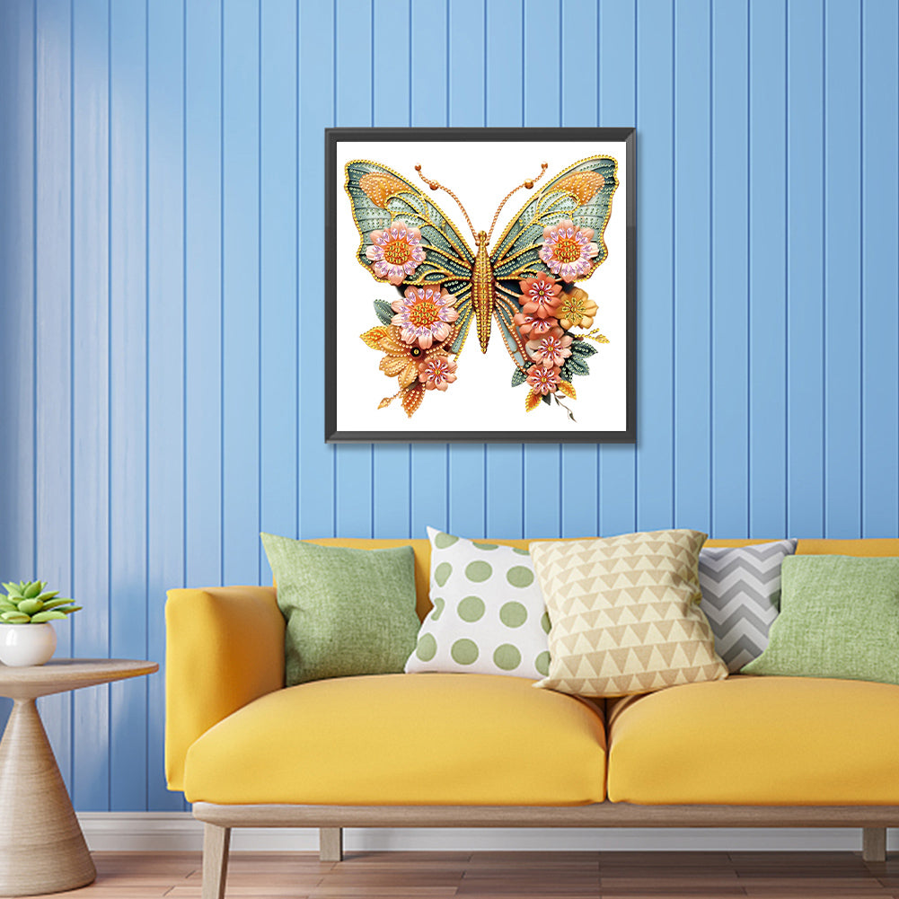 Butterfly - Special Shaped Drill Diamond Painting 30*30CM