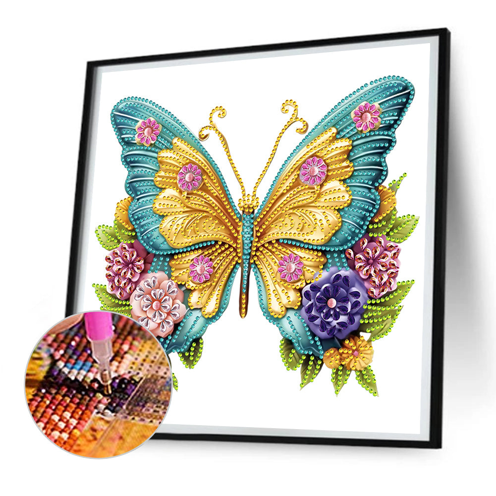 Butterfly - Special Shaped Drill Diamond Painting 30*30CM