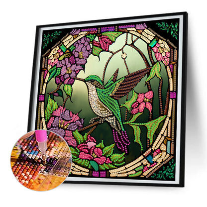 Hummingbird - Special Shaped Drill Diamond Painting 30*30CM