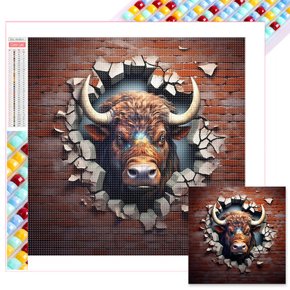 Animals That Break The Wall - Full Square Drill Diamond Painting 30*30CM