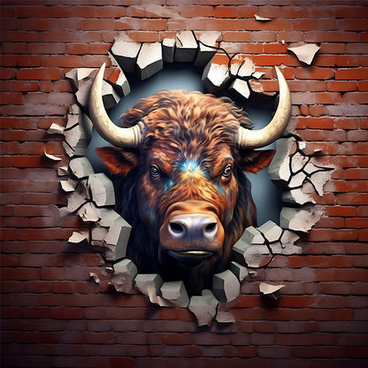 Animals That Break The Wall - Full Square Drill Diamond Painting 30*30CM