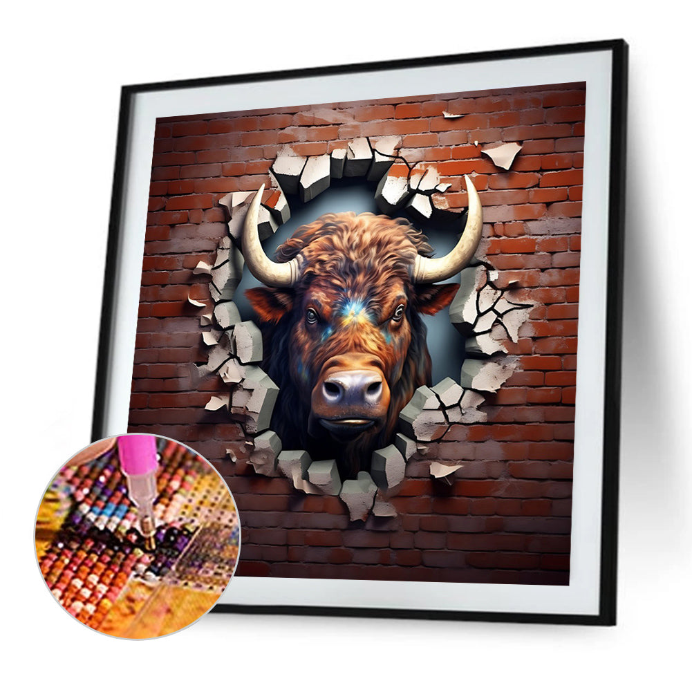 Animals That Break The Wall - Full Square Drill Diamond Painting 30*30CM