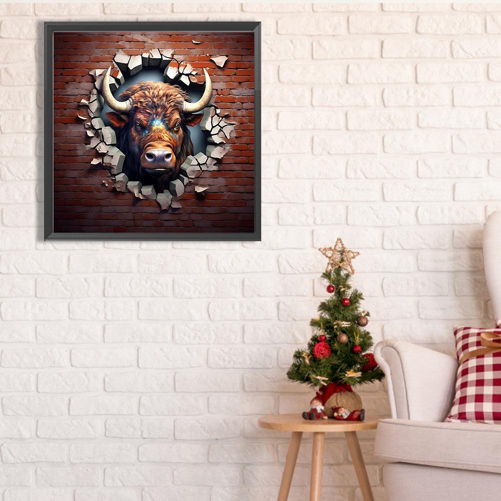 Animals That Break The Wall - Full Square Drill Diamond Painting 30*30CM