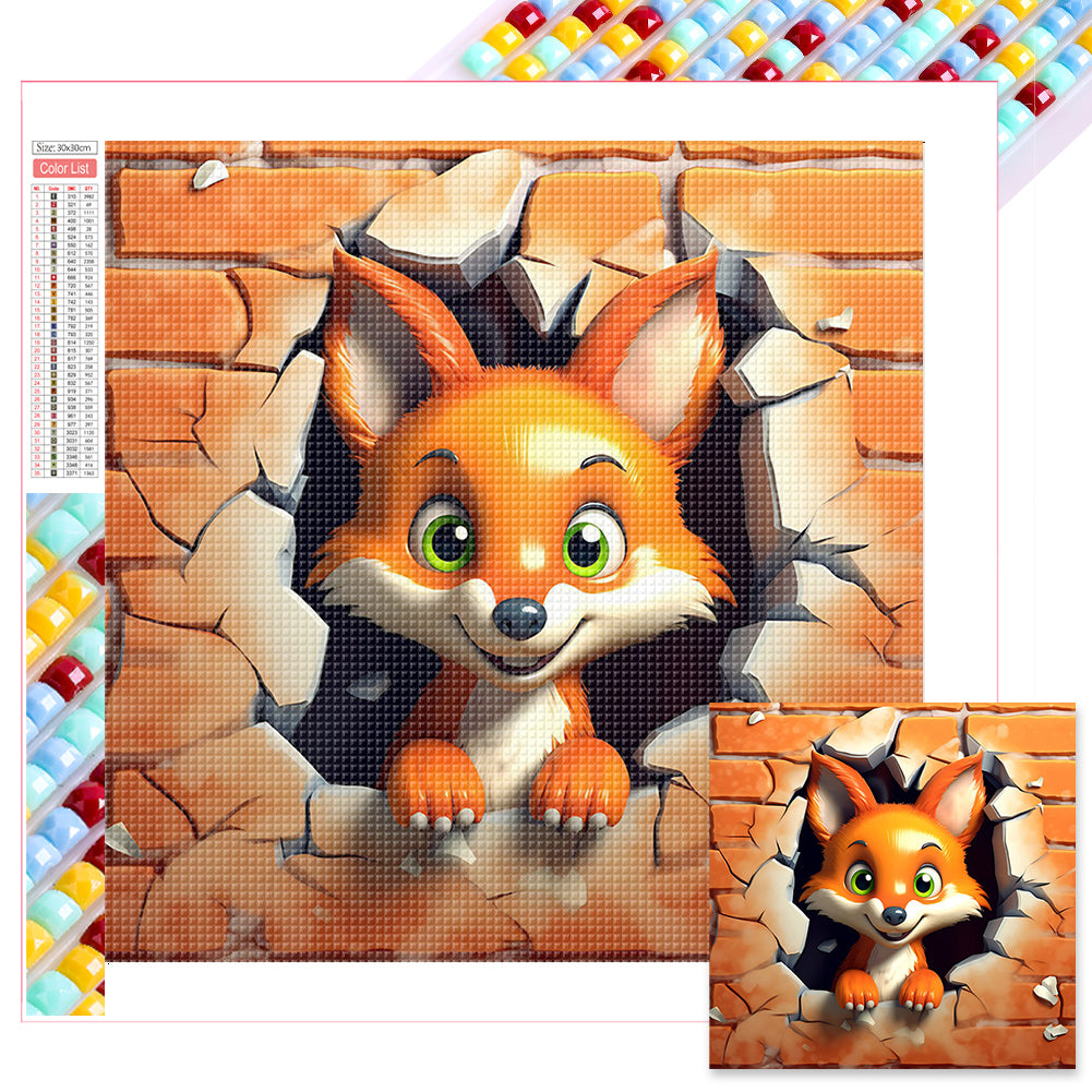 Animals That Break The Wall - Full Square Drill Diamond Painting 30*30CM