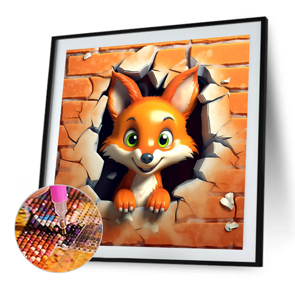 Animals That Break The Wall - Full Square Drill Diamond Painting 30*30CM