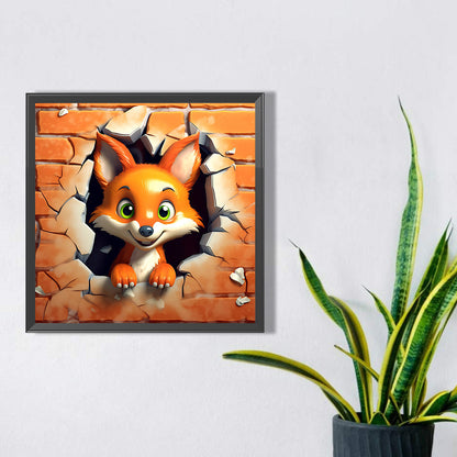 Animals That Break The Wall - Full Square Drill Diamond Painting 30*30CM