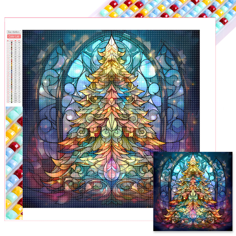 Christmas Tree - Full Square Drill Diamond Painting 40*40CM