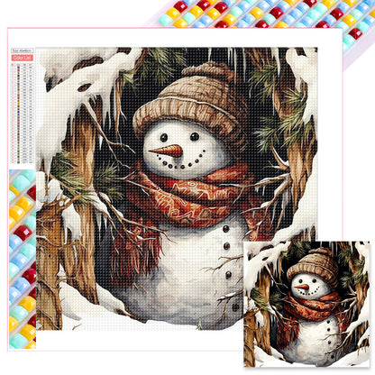 Snowman - Full Square Drill Diamond Painting 40*40CM