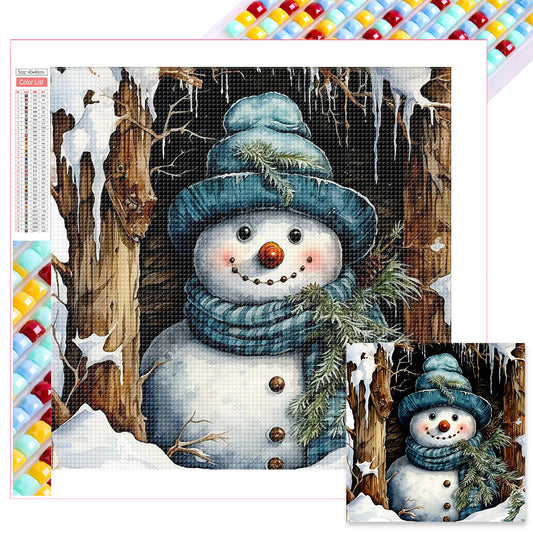 Snowman - Full Square Drill Diamond Painting 40*40CM