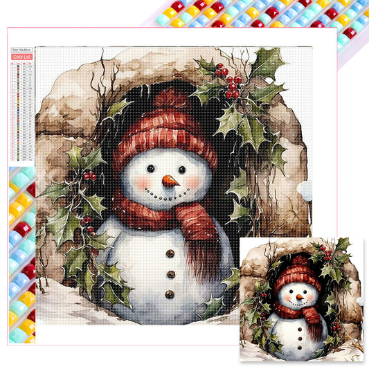 Snowman - Full Square Drill Diamond Painting 40*40CM