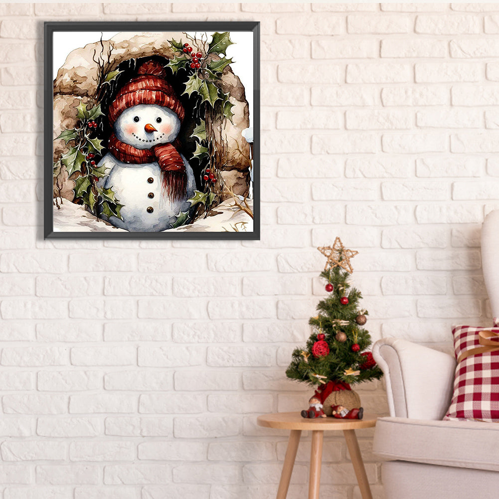 Snowman - Full Square Drill Diamond Painting 40*40CM