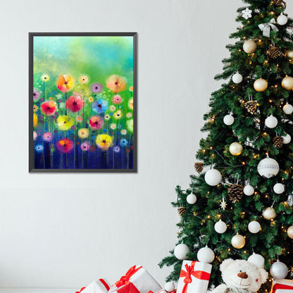 Colorful Flowers - Full Round Drill Diamond Painting 30*40CM