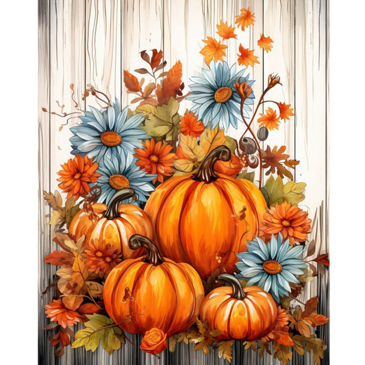 Pumpkin - Full Round Drill Diamond Painting 40*50CM