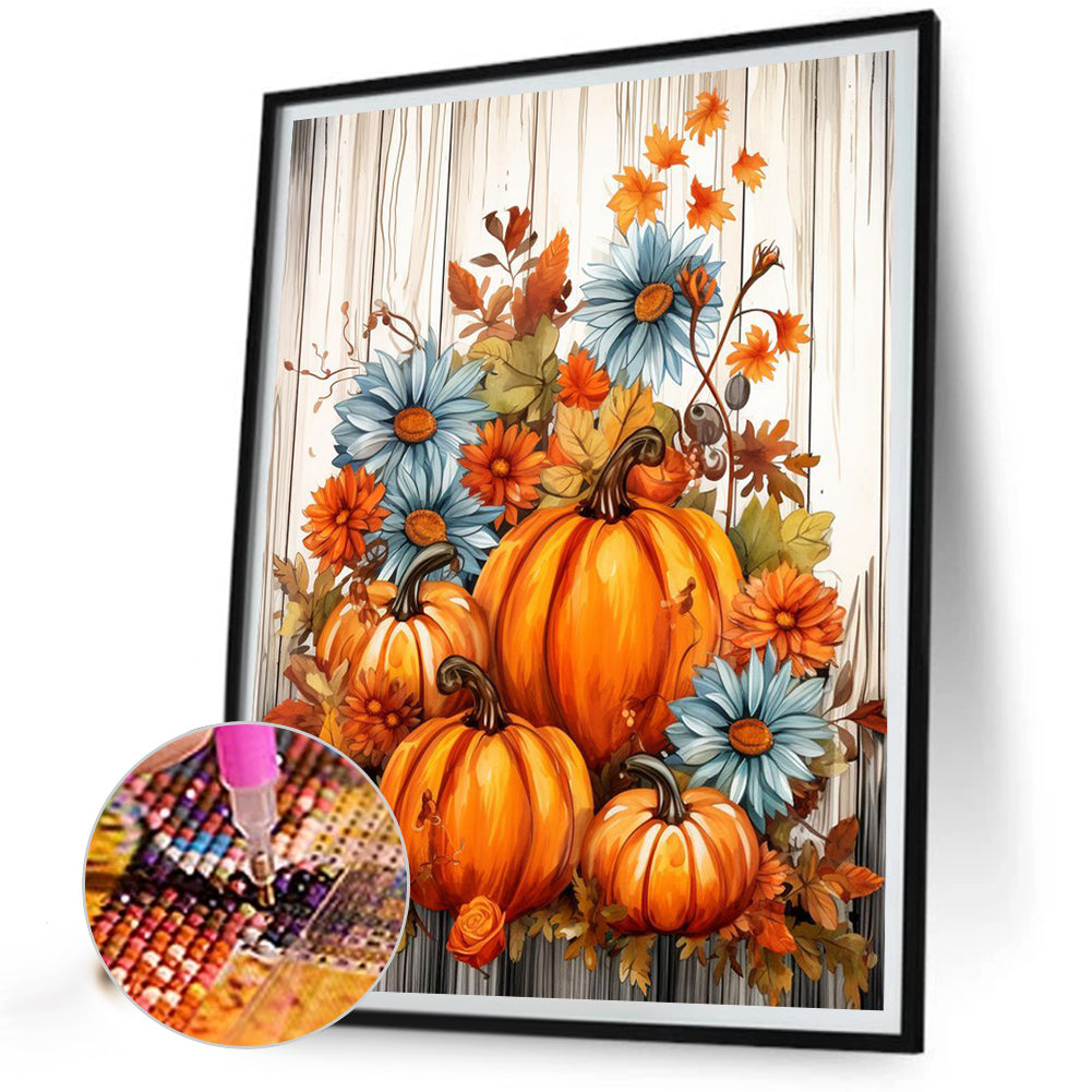 Pumpkin - Full Round Drill Diamond Painting 40*50CM