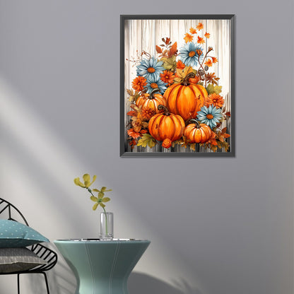 Pumpkin - Full Round Drill Diamond Painting 40*50CM