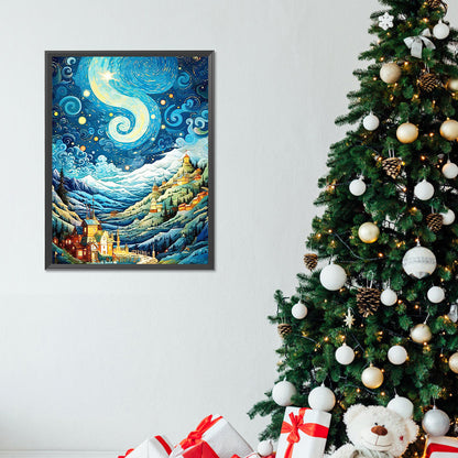 Flowing Starry Sky - Full Round Drill Diamond Painting 30*40CM