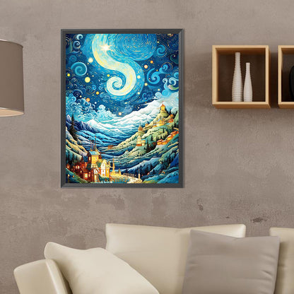 Flowing Starry Sky - Full Round Drill Diamond Painting 30*40CM