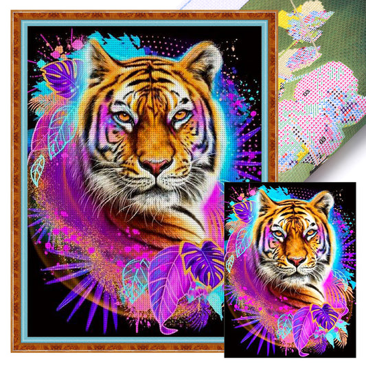 Tiger - 11CT Stamped Cross Stitch 40*53CM