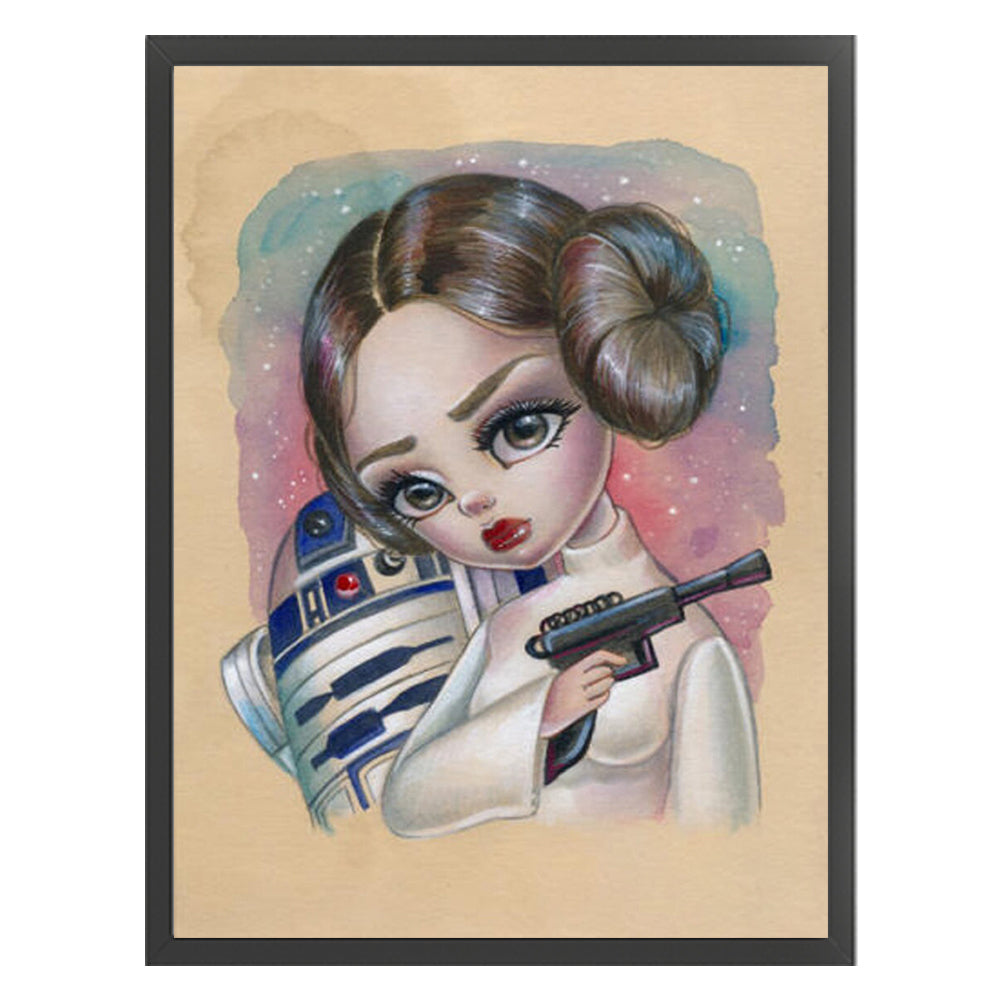 Star Wars-Princess Leia - 11CT Stamped Cross Stitch 40*53CM